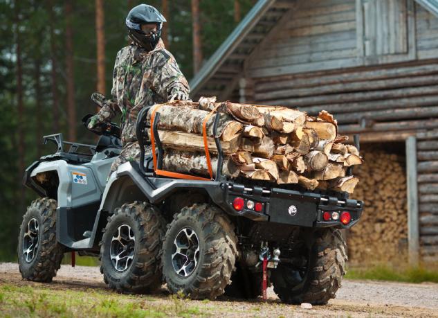 Квадроцикл квадроцикл Can-Am Outlander 6x6 1000 XT – вне всяких сомнений, лидер с своем классе по мощности, маневренности и грузоподъемности